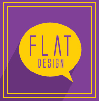 flat design composição